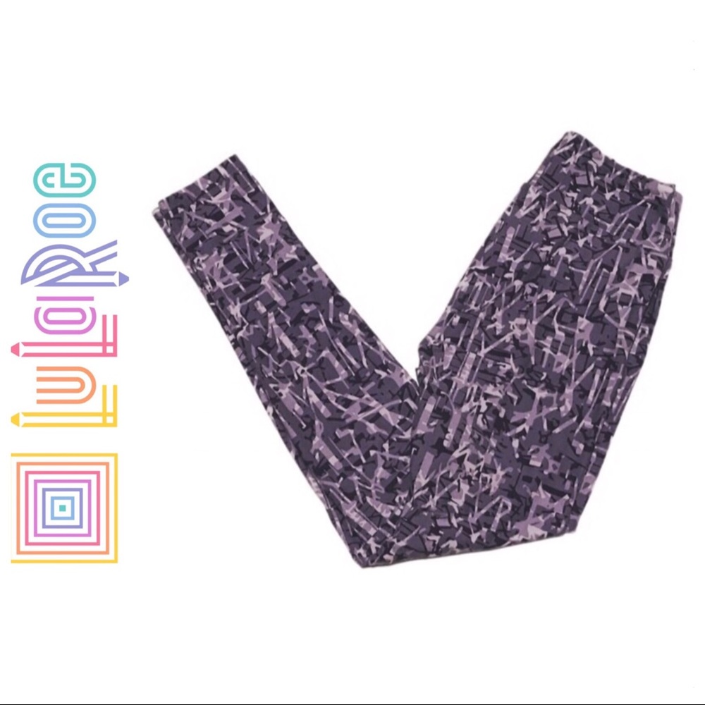 LuLaRoe Lavender Geometric Leggings